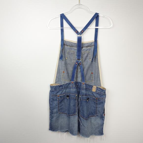 Vintage Y2K AG Adriano Goldschmied Denim Jean Skirt Overalls Skirtall size 32R - Picture 2 of 16
